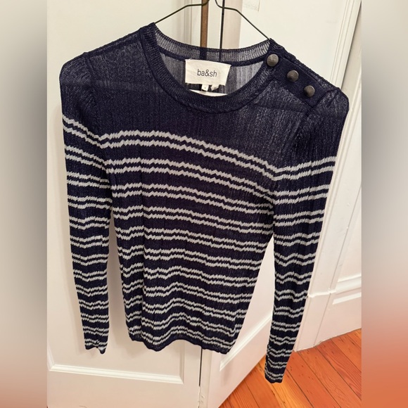 Sparkly striped sheer shirt - Picture 3 of 3